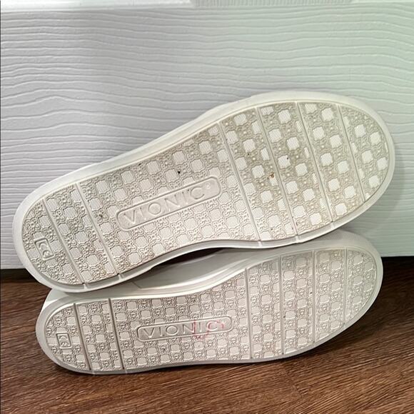 Light Pink Suede Slip-On Vionic Sneakers - Picture 7 of 8